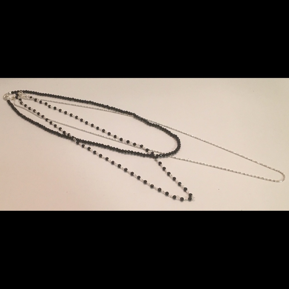 Thai Black Spinel 3-piece Necklace Set - Picture 5 of 6
